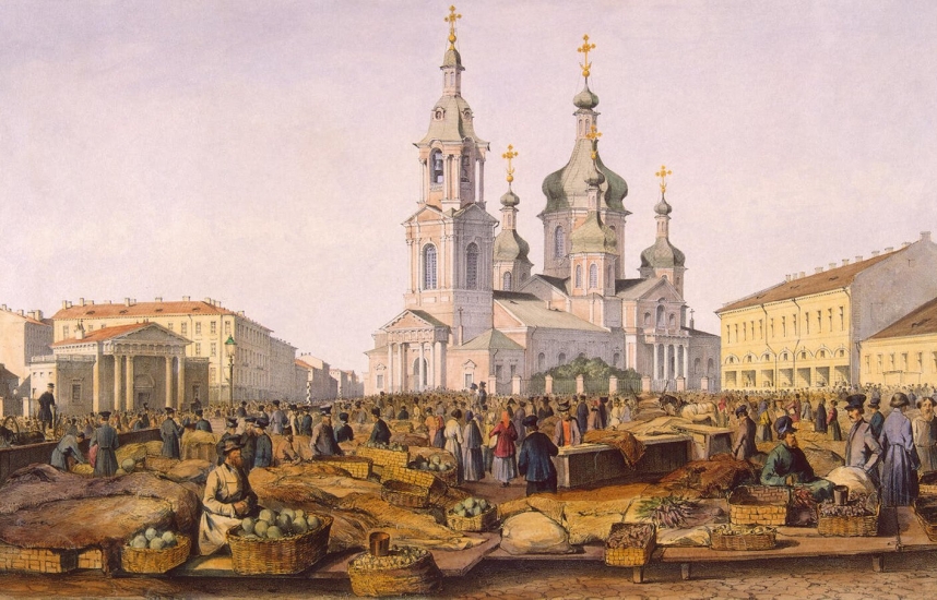 perrot view of sennaya square 1841 a52f9