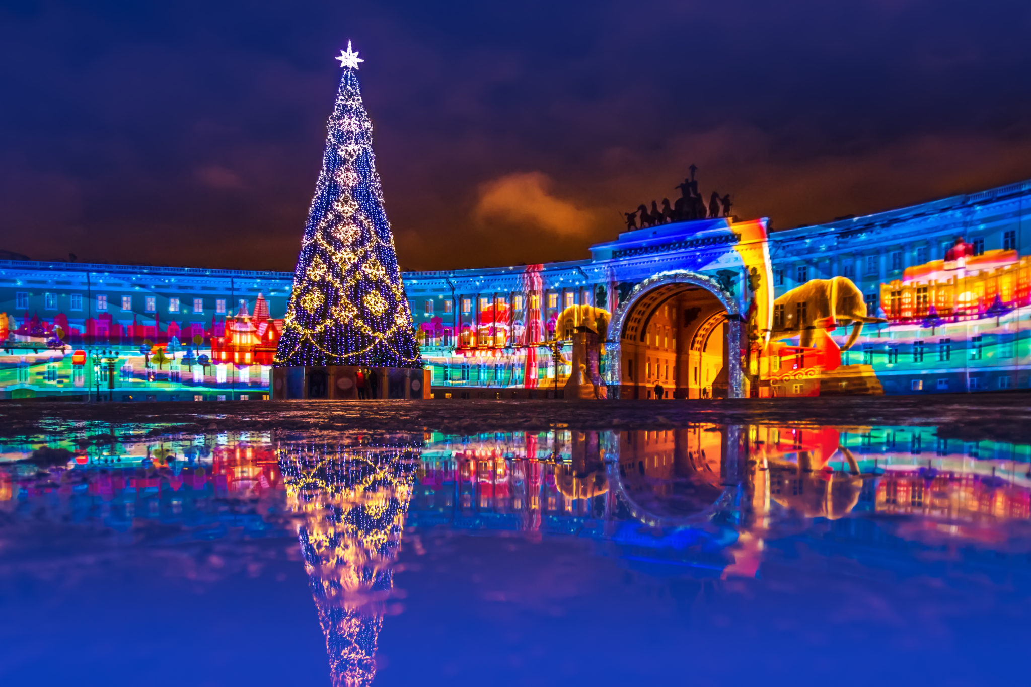 Новый год в СПб на Дворцовой